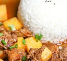 Beef and Potato Rice Bowl