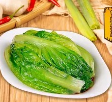 Boiled lettuce