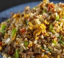 Olives and Beef Fried Rice