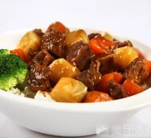 Braised Beef and Potato Rice