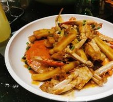 Stir-fried Crab with Rice Noodles