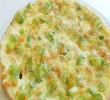 Green Pepper and Egg Pancake