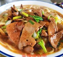 Stir-Fried Pork Liver Noodles with Sauce