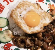 Squid Tom Yum Rice
