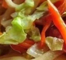 Egg and Vegetable Fried Rice Noodles