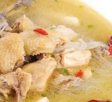 Chicken Soup with Earthy Flavor