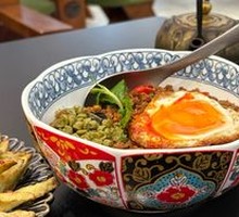 Soft-Boiled Egg Spicy Meat Rice