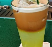 Whiskey-Barrel-Aged Cucumber Custard Americano