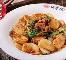 Stir-Fried Pork Noodles with Rice Cake