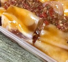 Egg and Shrimp Rice Noodle Roll