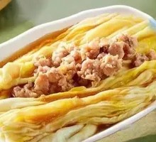 Classic Pork and Egg Rice Noodle Roll