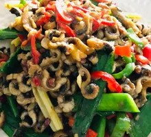 Stir-Fried Eel Strips