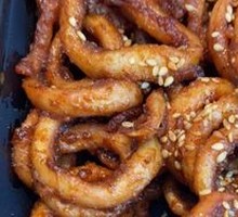 Grilled Squid with BBQ Sauce