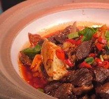 Braised Beef Shank with Poached Egg