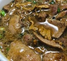 Pork Liver and Pork Meat Noodles