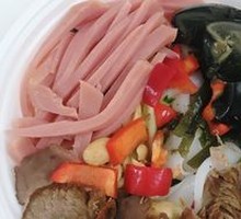 Beef Ham Century Egg Cold Noodles