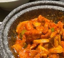 Pineapple Sticky Rice Cheese Spicy Chicken