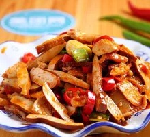 Fried Pork with Tofu Skin