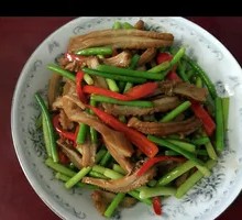 Green Pepper Stir-fried Beef Tripe