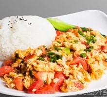 Tomato and Egg Baozi Rice