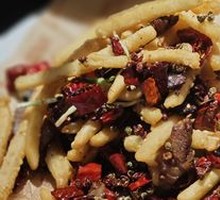 Dry-Fried Beef with Lotus Root Strips