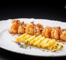 Peach Fragrance Pineapple Black Tiger Shrimp Balls