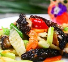 Pan-fried Stuffed Morel Mushrooms
