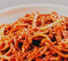 Sesame Noodles with Beef Strips
