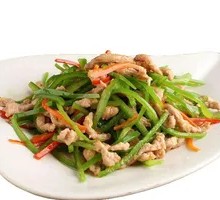 Fried Tofu Skin with Pork Strips