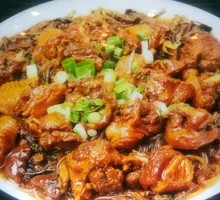 Chicken Stewed with Mushrooms