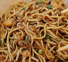 Spicy Broad Noodles with Pea Paste