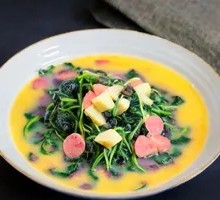 Braised Water Spinach in Broth