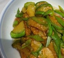 Eggplant with Green Pepper