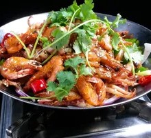 Squid with Shrimp