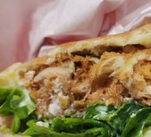 Spicy Chicken Leg Chinese Burger
