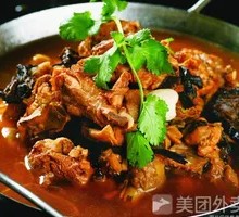 Chicken Stewed with Mushrooms