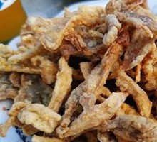 Soft-Fried Fresh Mushrooms