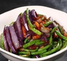 Eggplant and Green Beans Stir-fry