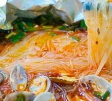 Aluminum-wrapped Scallops Noodles