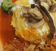 Snowflake Beef with Tomato Egg Fried Rice