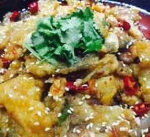 Braised Fish Cubes in Clay Pot Rice
