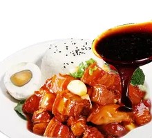 Braised Pork with Potatoes over Rice