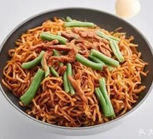 Braised Noodles with Pork Strips