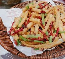 Dry-Fried Lotus Root Strips