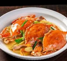 Scallion and Ginger Steamed Swimming Crab