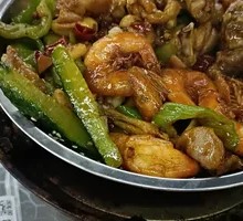 Dry Pot Frog and Shrimp