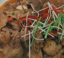 Stewed Bull Penis with Young Pigeon
