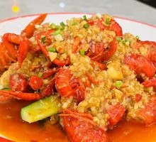 Garlic Steamed Shrimp