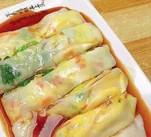 Egg and Corn Rice Noodle Roll