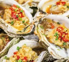 Charcoal-Grilled Rushan Large Oysters